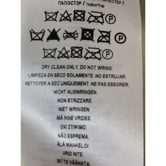 Guess Womens Cream Faux Fur & Leather Asymmetric Zip Vest XL 10009 - Picture 9 of 12